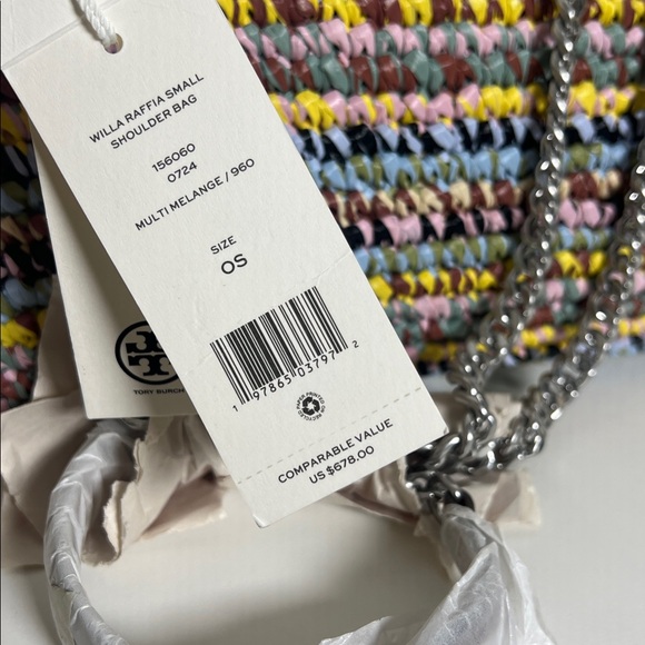 NWT Tory Burch Willa Raffia Small Shoulder Bag - Picture 8 of 16